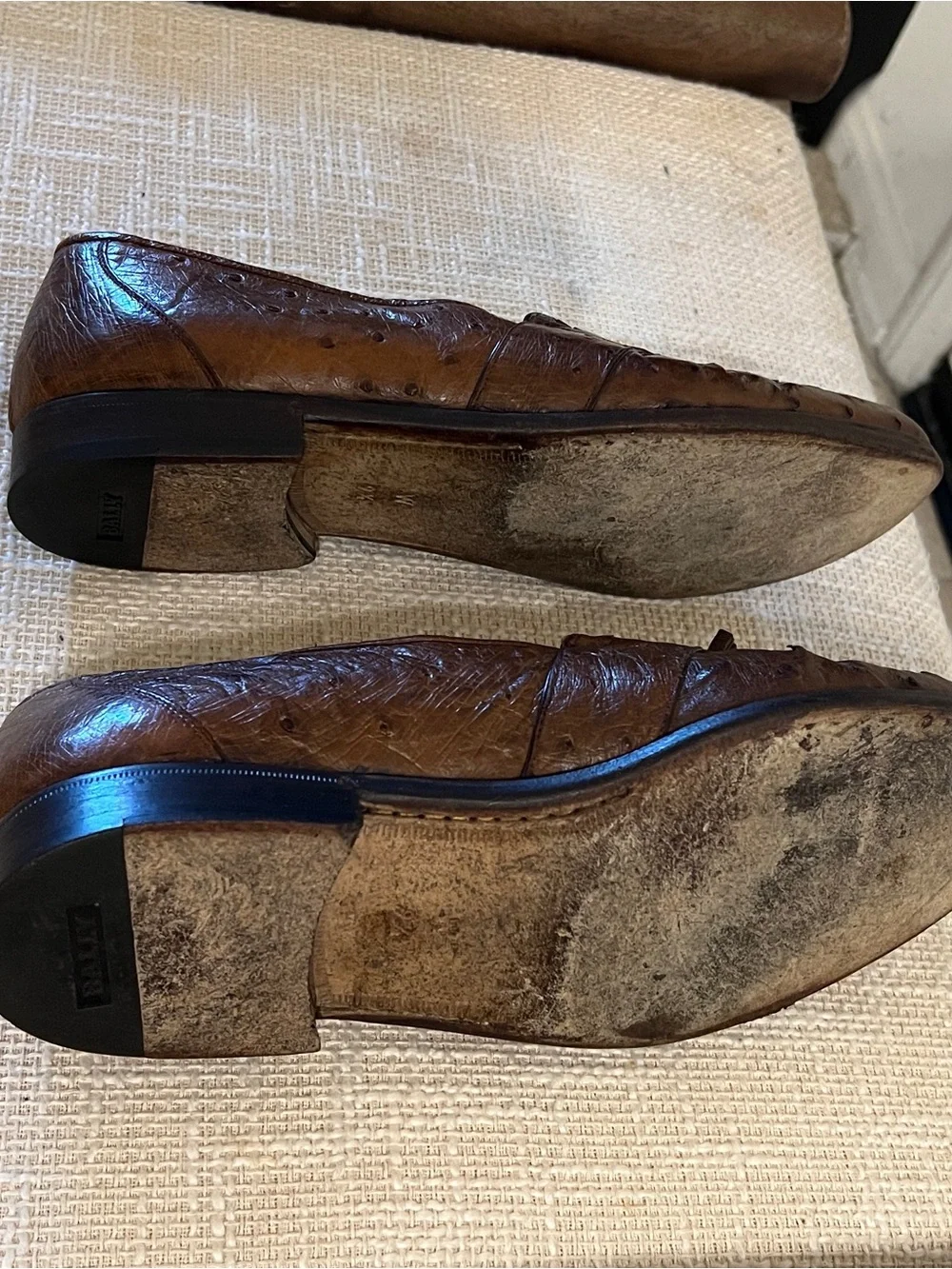 Bally Men’s Brown Leather Tassel Kiltie Loafers